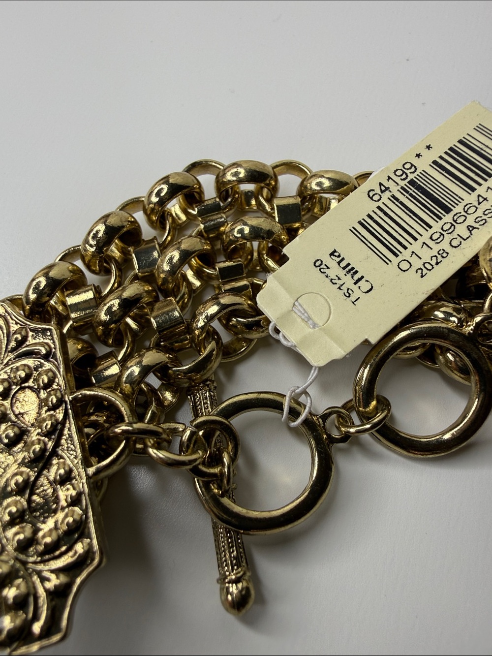 NWT 2028 offshoot of 1928 Classic Polished Gold Multi-Row Link Bracelet figure 8 - Picture 6 of 17